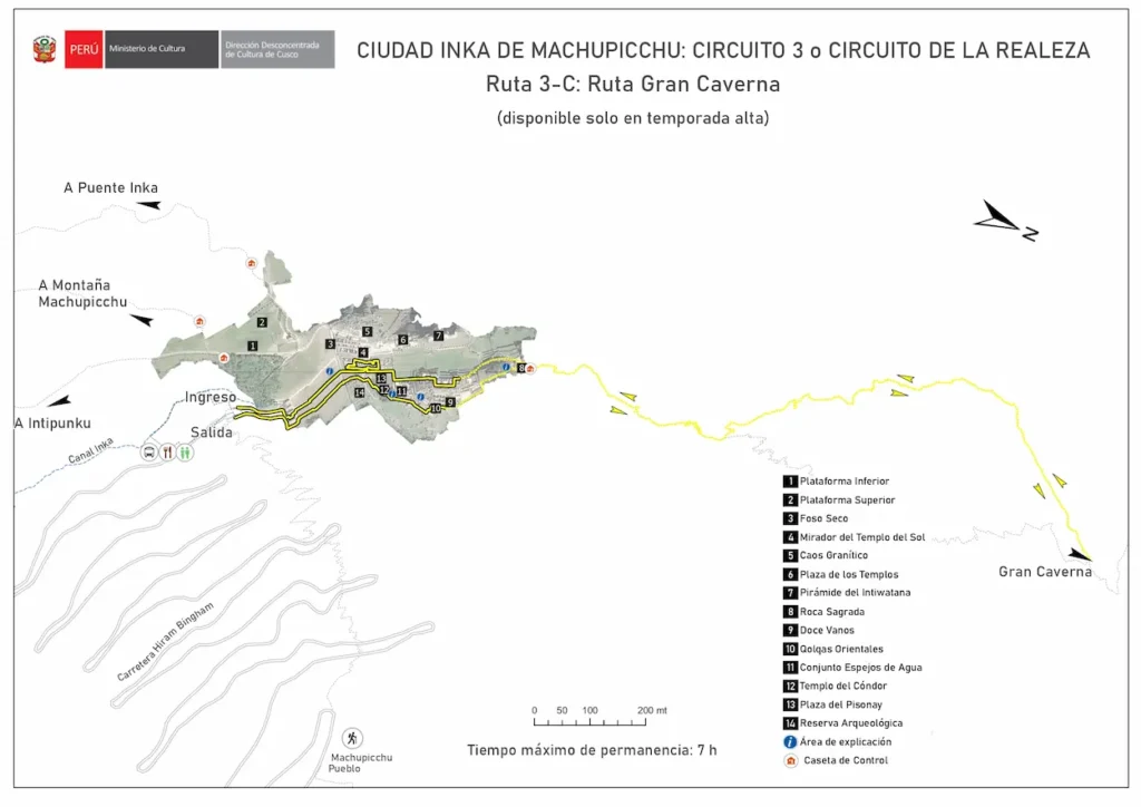 Machu Picchu Circuit 3C - Grand Cavern Route – Temple of the Moon