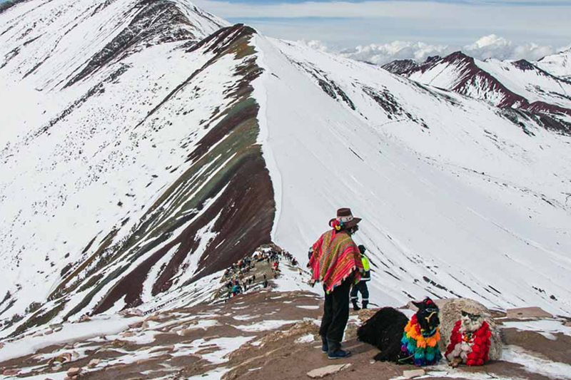 rainbow mountain in february